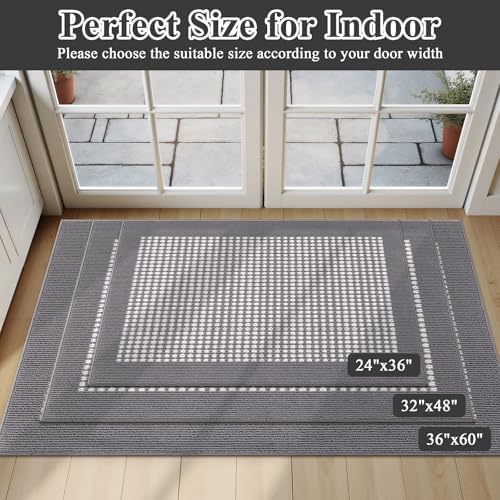 Ileading Indoor Door Mat 24" X 36" Absorbent Dog Muddy Paws Mat Low-Profile - Image 7