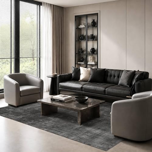 Washable 4x6 Rug Modern Abstract Area Rug - Image 2