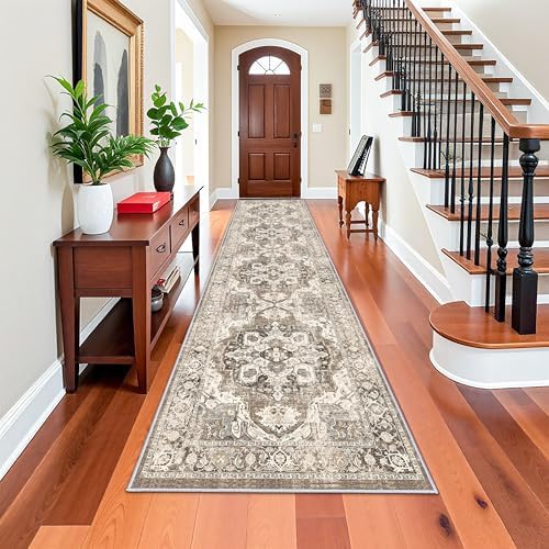 3x12 Washable Hallway Runner Rug: Soft Kitchen Rug Non Slip Rug Runner - Image 2