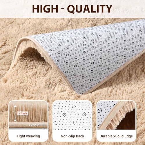 FinRèc Home 7x10 Non-Slip Fluffy Area Rugs - Image 5