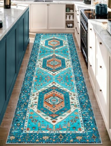 SERISSA 2'6"x10' Washable Non Slip Boho Runner Rug - Image 2