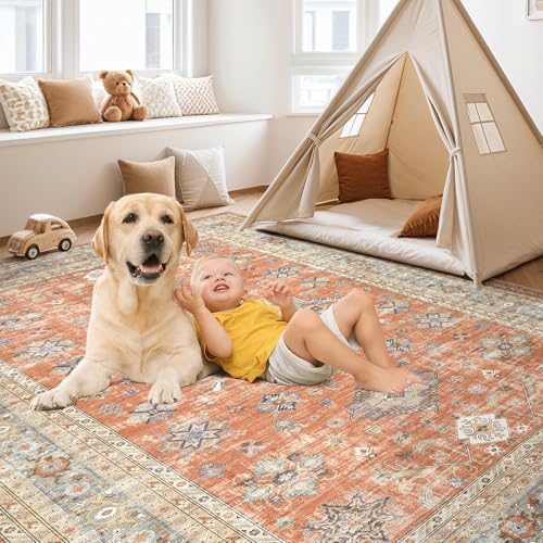 cotiled 9x12 Area Rug for Living Room, Traditional - Image 4