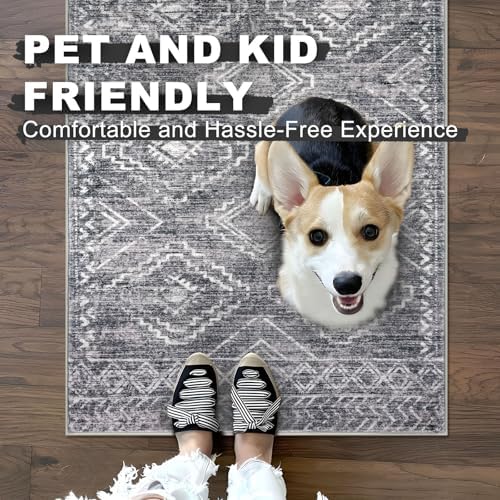 KILOCOCO Washable Runner Rug 3x8 ft Non-Slip Hallway Runners - Image 5