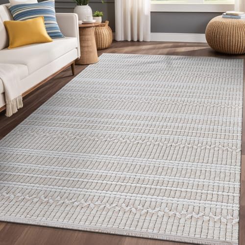 Modern Indoor Rug Stripe 5x7 Area Rugs - Image 5