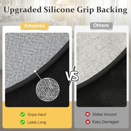 Amearea Soft 2x6 Oval Rugs for Bedroom - Image 3