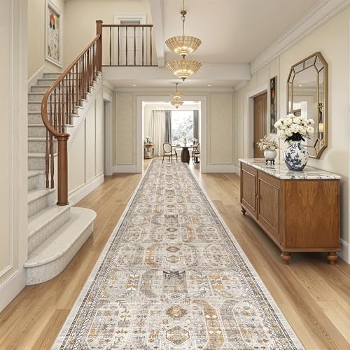 Madane Hallway Runner Rug 3x20 Washable Kitchen Runners 20ft - Image 2