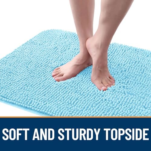 OLANLY Dog Door Mat for Muddy Paws 59x24, Super Absorbent Chenille Mud Mat - Image 4