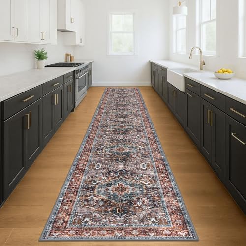 KOZYFLY Area Rug 3x18 Ft Washable Boho Runner Rug - Image 2