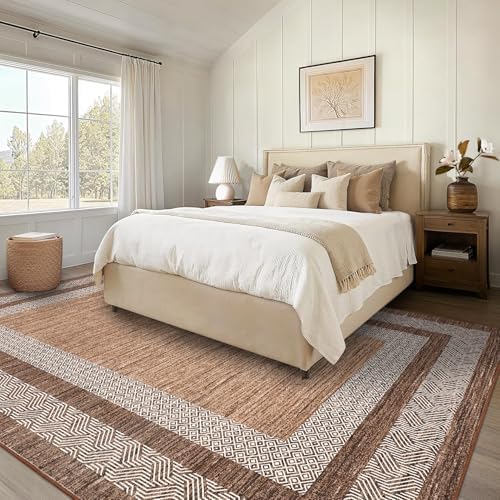 GarveeHome Small Bedroom Area Rug 3x5 Bordered Rug - Image 2