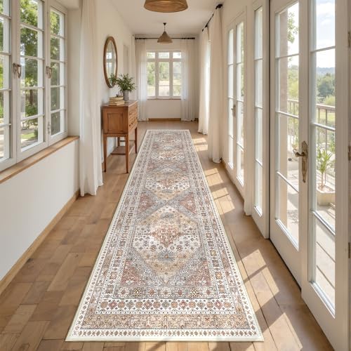 Runner Rug 2x10, Vintage Washable Rugs - Image 3