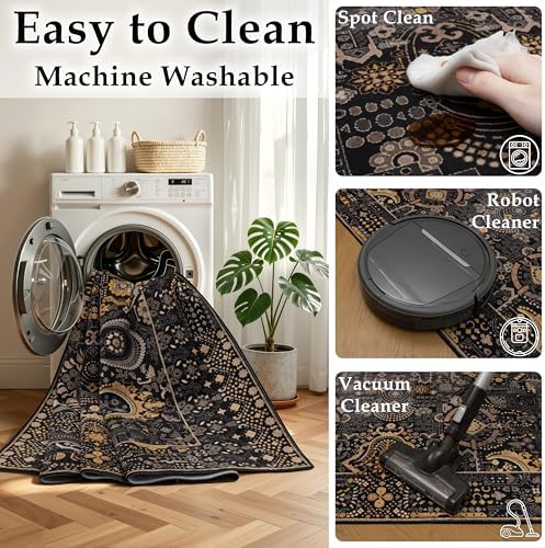 Ruaruarug Washable Area Rug 8×10 Ultra Soft - Image 4