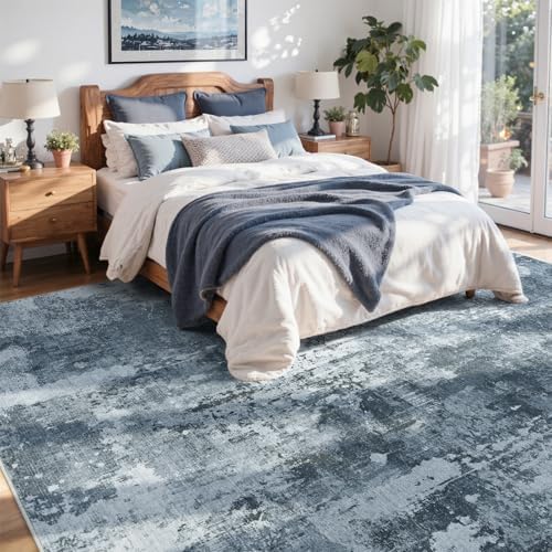 4x6 Ft Abstract Washable Area Rugs - Image 4