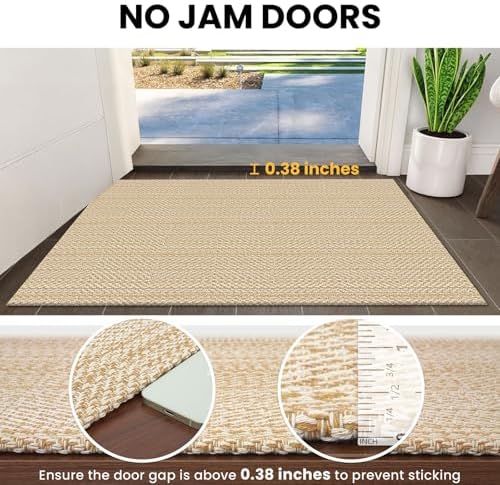 IOHOUZE Washable Exrea Long Hallway Runner Rug 3x18 Non Slip Rubber Backed - Image 2