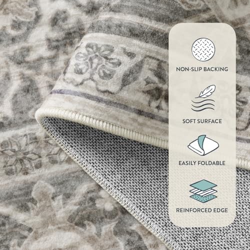Lahome Oriental Hallway Runner Rug, 2.5x12 Washable Kitchen Runners - Image 7