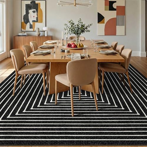 10x14 Area Rug for Living Room Modern Large Washable Rug - Image 3