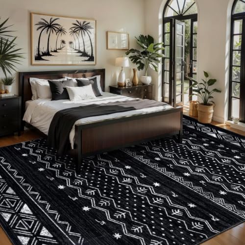 SERISSA 5x8 Washable Non-Slip Boho Area Rug - Image 2