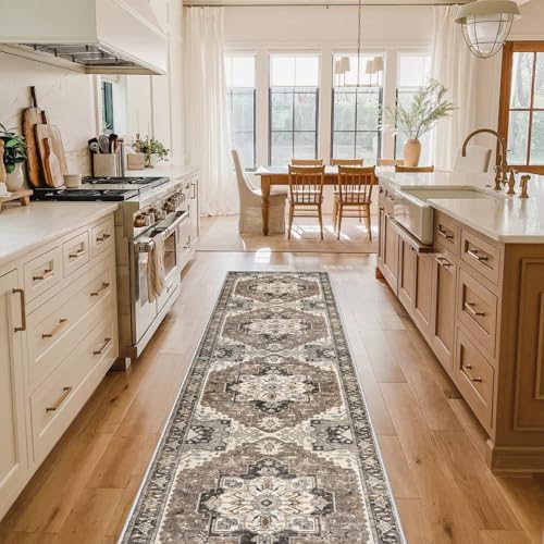 Washable Kitchen 2x10 Runner Rug: Non-Slip Hallway Rugs Indoor Soft Low Pile - Image 2