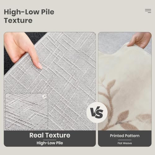 Valenrug Washable Rugs 5x7, High-Low Pile Area Rugs - Image 5