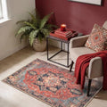 Keen Home Design Vintage Washable Entryway Rug, Non-Slip Low Pile by KeenHomeDesign