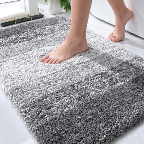 OLANLY Bathroom Rugs Mat 30x20, Extra Soft Absorbent Microfiber Bath Rugs by OLANLY