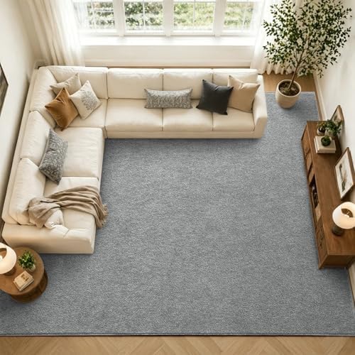 7x10 Large Grey Area Rug Washable Non-Slip Soft - Image 4