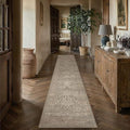 HUGEAR Hallway Runner Rugs 2x8 Light Brown Vintage Rug by HUGEAR