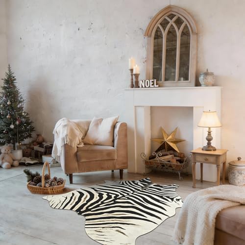BENRON Small Zebra Rug, Animal Print Rug - Image 5