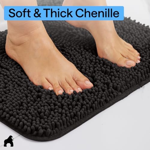 GORILLA GRIP Chenille Bath Rug Mat - Image 5