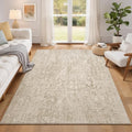 RUGIXE 5x7 ft Beige Washable Area Rug by Unknown