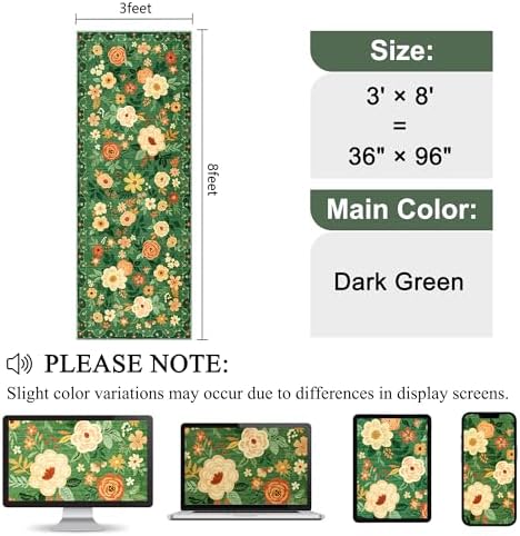 DUKINO 3x8 Kitchen Runner Rug, Washable Rug - Image 2
