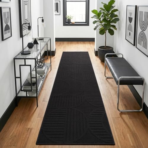 Findosom Hallway Runner Rug 2x6, Geometric High-Low Textured Runner - Image 6