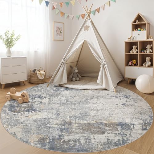 UERMEI 8ft Round Area Rug Living Room Rugs - Image 5