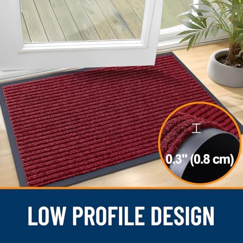 OLANLY 2-Pack Front Door Mats 59x23, Waterproof Heavy-Duty Doormats - Image 4