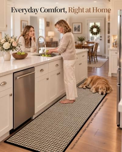 eqivei Kitchen Runner Rug, Non-Slip Washable Kitchen Mat - Image 3
