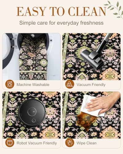 OLANLY 3x5 Washable Accent Rug, Soft Non Slip Carpet - Image 6