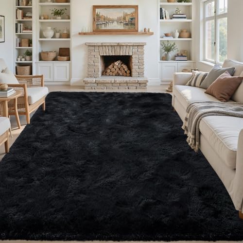 9x12 Ft Extra Large Black Shag Rug - Image 2