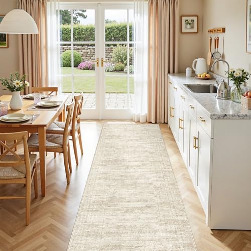 UERMEI 2x6 Washable Runner Rug for Hallway, Non Slip Low Pile Kitchen Carpet - Image 5