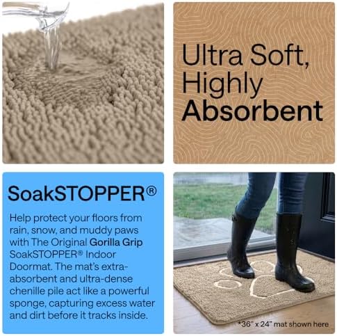 GORILLA GRIP SoakSTOPPER Indoor Door Mat - Image 4