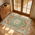 YARNSCAPE 3' x 5' Machine Washable Area Rug, Non-Slip Low-Pile Carpet by YARNSCAPE