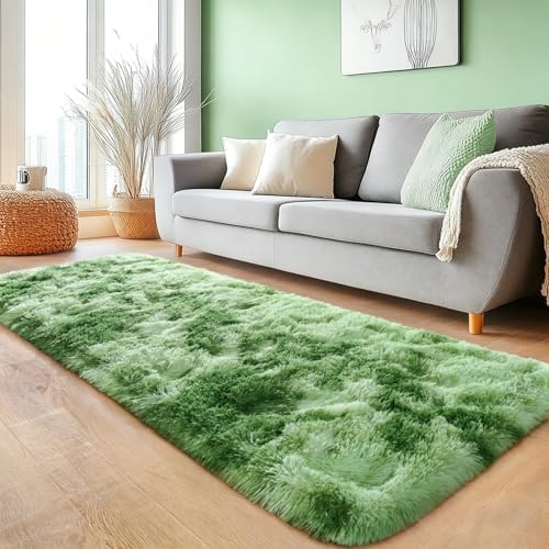 2x6Ft Fluffy Runner Rug Fluffy Rugs Indoor Non-Slip Carpet - Image 2