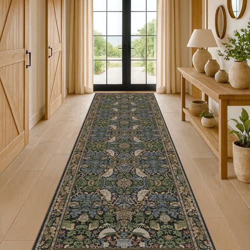 10 ft Long Vintage Runner Rugs for Hallways by HazoHaus