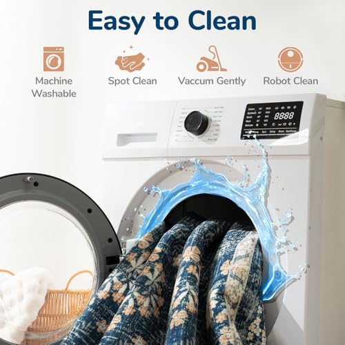 Lessymo Washable Area Rugs 6 x 9 - Image 4