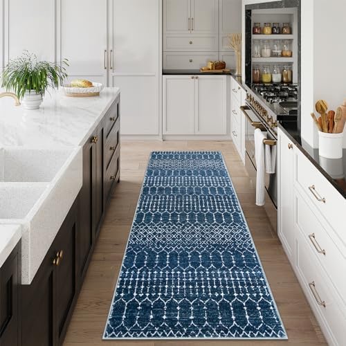 Lahome Moroccan Washable Runner Rug 2x10, Non Slip Hallway Runner Rug 10 Ft - Image 5