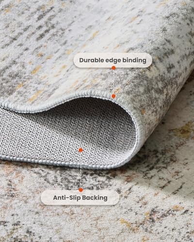 Amada Washable 9'x12' Abstract Area Rug - Image 5