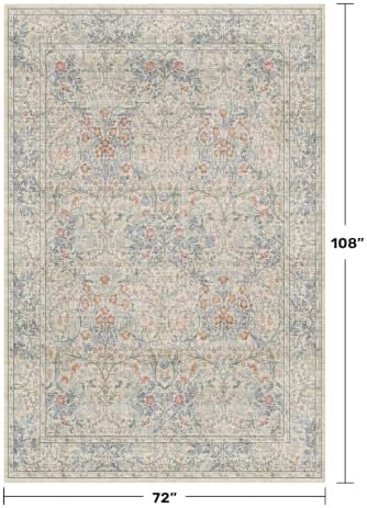 Washable Dining Room Rugs, 6x9 Area Rug - Image 2