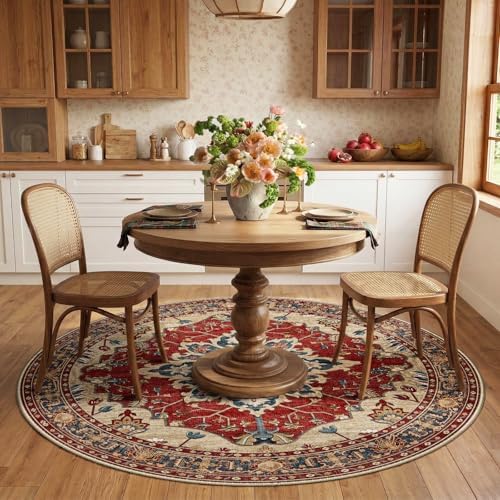 RELEANY Washable Area Rug, Round 6ft - Image 2
