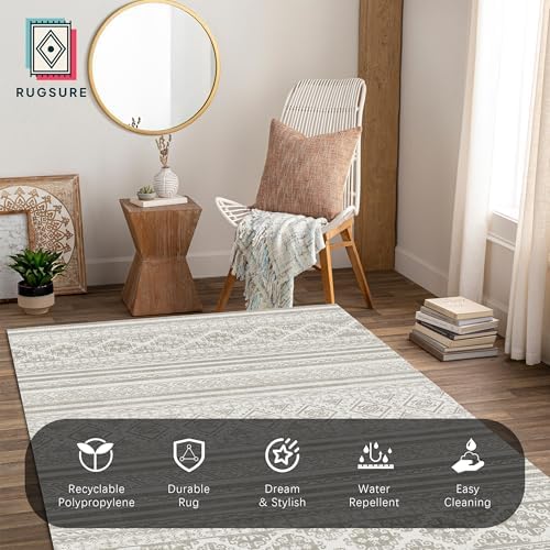 RUGSURE Washable Area Rugs 6' x 9' - Image 5