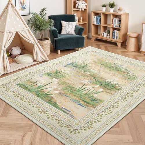 Lessymo 5 x 7 Washable Area Rugs - Image 4