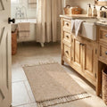 Collive Boho Small Bathroom Rug 2' x 3', Modern Farmhouse Rugs by Collive