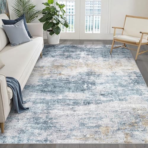 LOONGRUG 6x8 Area Rug Washable Neutral Modern Rug by LOONGRUG